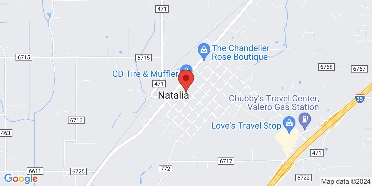 Map of Natalia Veteran's Memorial Library